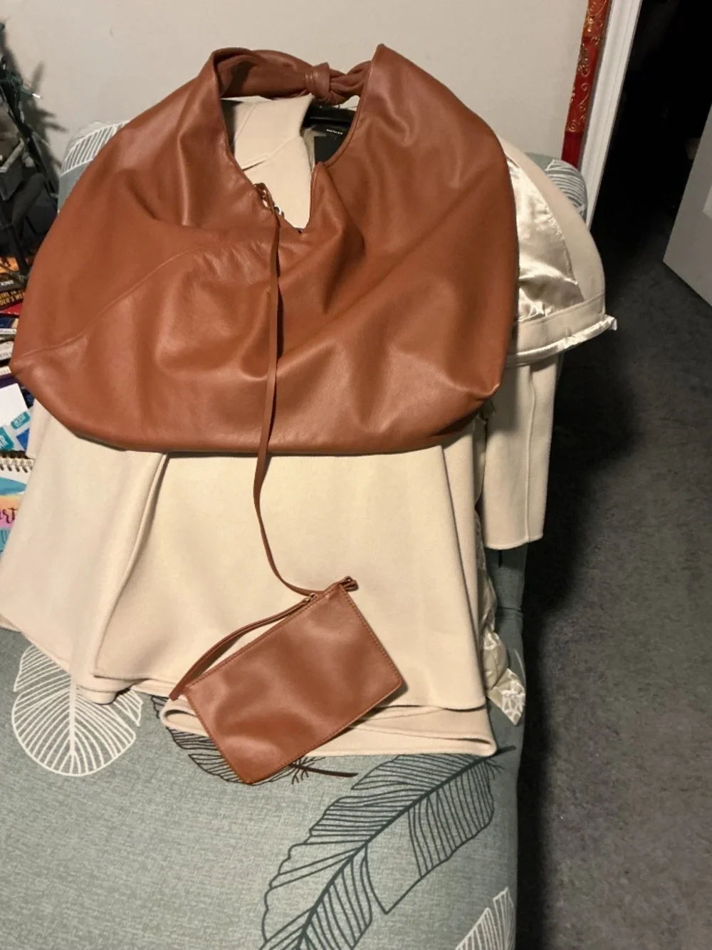 Gabriela Hearst Large Hildegard cogna hobo bag.